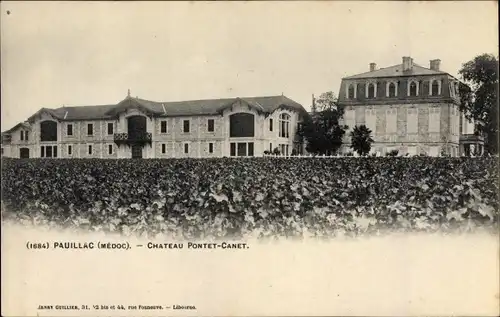 Ak Pauillac Gironde, Chateau Pontet Canet