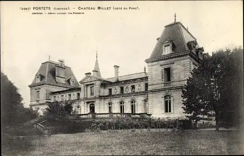 Ak Portets Gironde, Chateau Millet