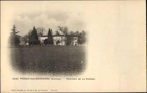 Ak Pessac Gironde, Chateau de la Vidasse