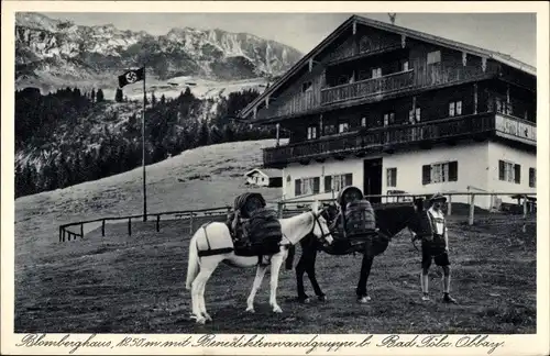 Ak Bad Tölz in Oberbayern, Blomberghaus 1250m, Benediktenwandgruppe