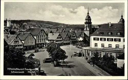 Ak Freudenstadt im Nordschwarzwald, Markt, Kirche