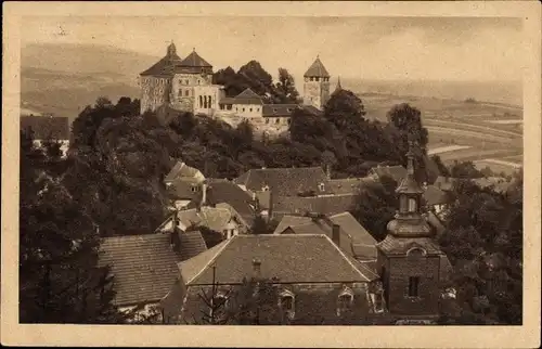 Ak Elgersburg in Thüringen, Panorama, Schloss