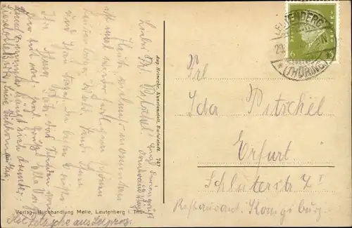 Ak Bad Leutenberg Thüringen, Gesamtansicht, vom Friedrichsturm gesehen