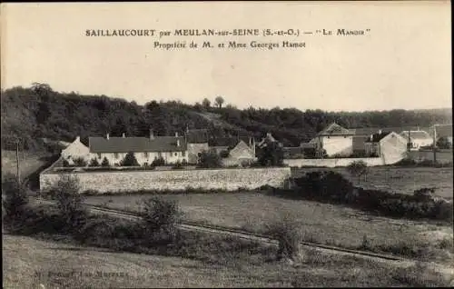 Ak Saillaucourt Meulan en Yvelines, Le Manoir, Propriete de M. et Madame Georges Hamot