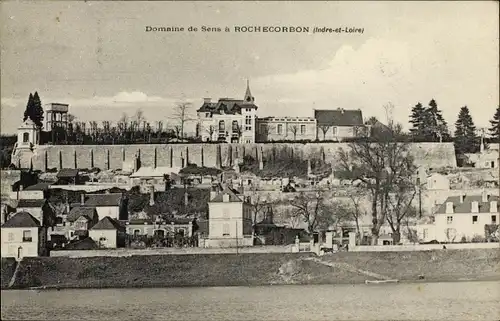 Ak Rochecorbon Indre et Loire, Vue generale
