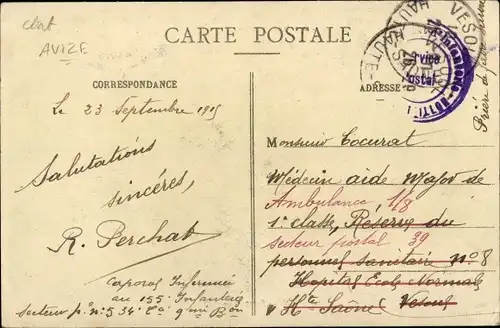 Ak Avize Marne, Rempart du Midi