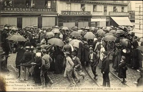 Ak Nantes Loire Atlantique, Les Peres Peremontres, Tribunal 1905