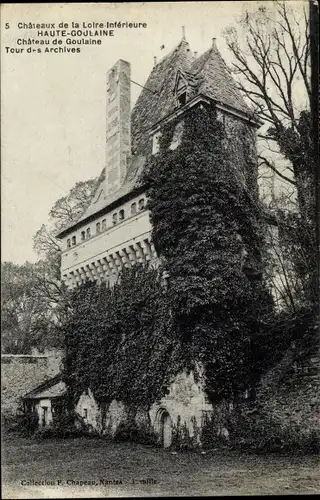 Ak Haute Goulaine Loire Atlantique, Le Chateau, Tour des Archives