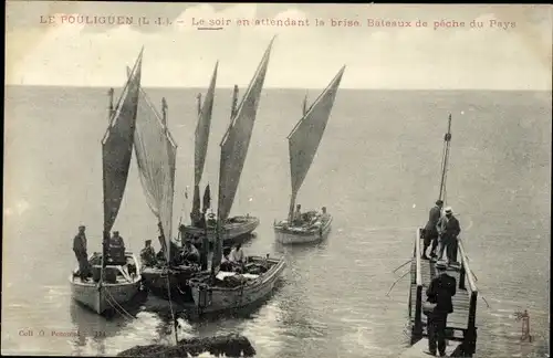 Ak Pouliguen Loire-Atlantique, Bateaux de peche du Pays