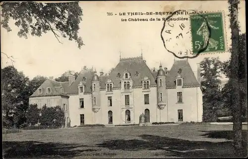 Ak Le Theil Eure, Le Chateau de la Rigaudiere