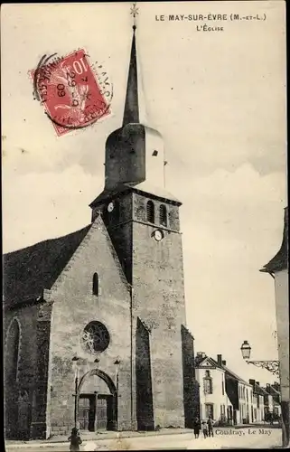 Ak Le May sur Evre Maine et Loire, L'Eglise