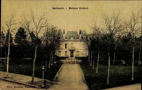 Ak Verneuil Eure, Maison Cubain