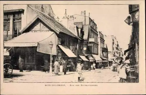 Ak Bois Colombes Hauts de Seine, Rue des Bourguignons