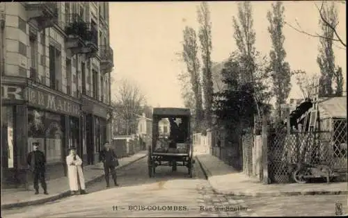 Ak Bois Colombes Hauts de Seine, Rue du Sentier