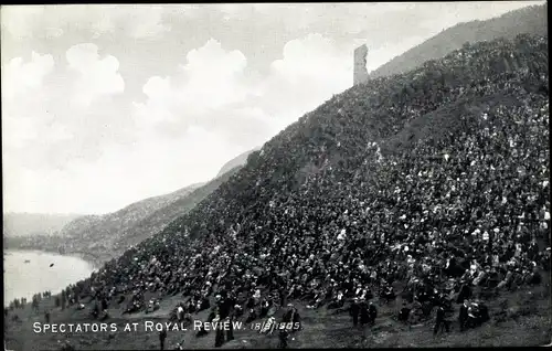 Ak Edinburgh Schottland, Spectators at Royal Review 18 09 1905