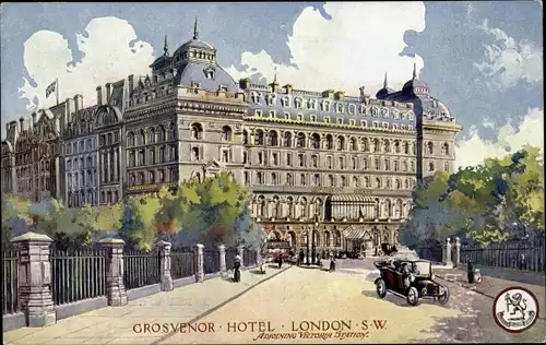 Künstler Ak London City, Grosvenor Hotel