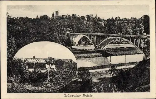 Ak Grünwald bei München, Weinbauer, Brücke