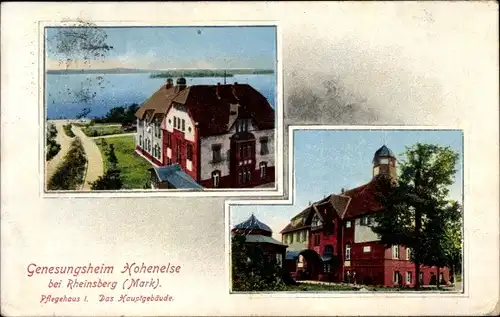 Ak Rheinsberg in Brandenburg, Genesungsheim Hohenelse, Pflegehaus I, Hauptgebäude