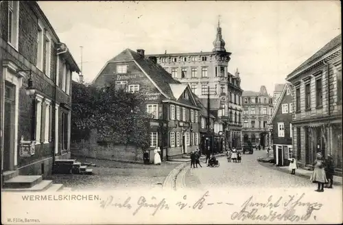 Ak Wermelskirchen im Bergischen Land, Restaurant, Ortspartie