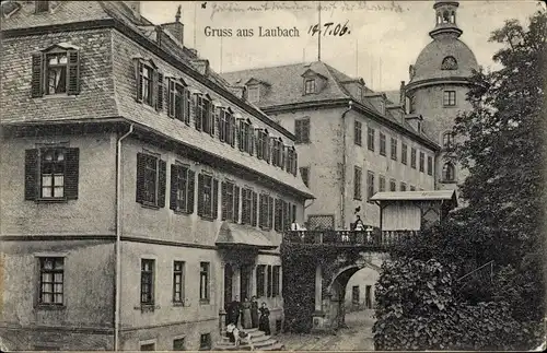 Ak Laubach in Hessen, Schloss
