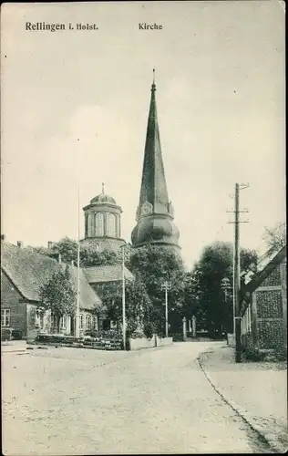 Ak Rellingen in Holstein, Kirche