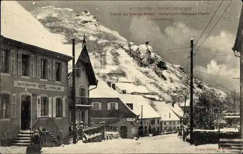 Ak Le Bonhomme Diedolshausen Haut Rhin, Hotel zum weißen Pferd, Judenburg