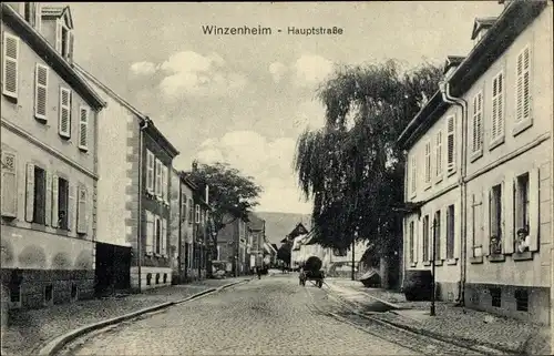 Ak Winzenheim Haut-Rhin, Hauptstraße