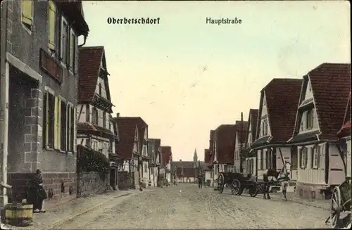 Ak Oberbetschdorf Betschdorf Bas Rhin, Hauptstraße