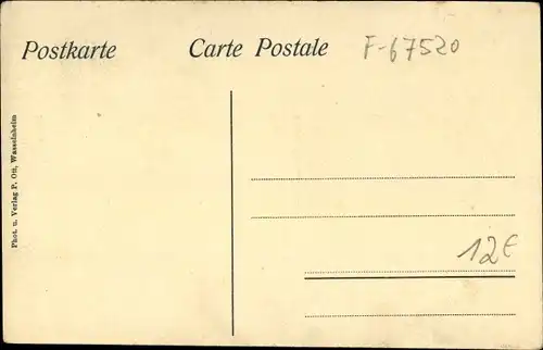 Ak Kirchheim Bas Rhin, Kirche, Seiten Ansicht