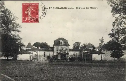 Ak Preignac Gironde, Chateau des Ormes