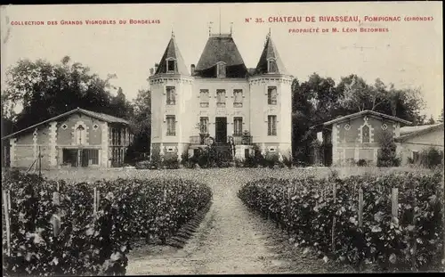 Ak Pompignac Gironde, Chateau de Rivasseau