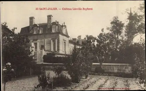 Ak Saint Julien Gironde, Chateau Leoville Poyferre