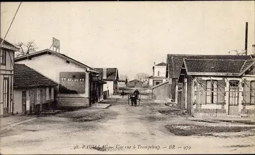 Ak Pauillac Gironde, Une Rue Trompeloup