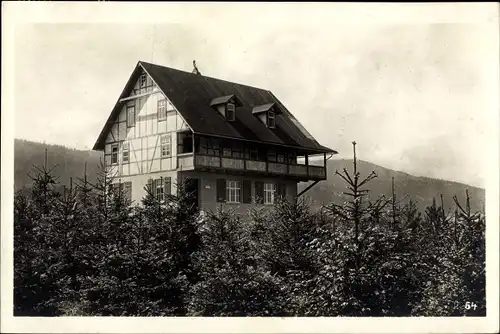 Ak Saalfeld an der Saale Thüringen, Ferienheim Steigerhaus