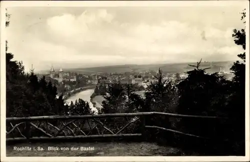 Ak Rochlitz an der Mulde, Blick von der Bastei