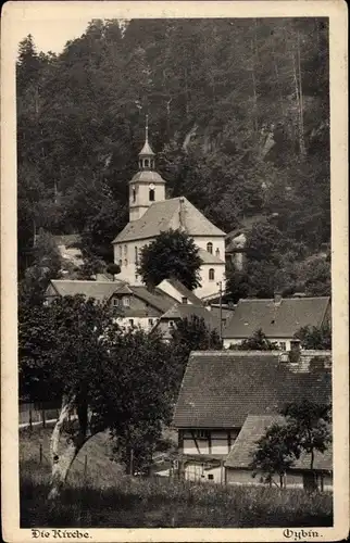 Ak Oybin in der Oberlausitz, Kirche