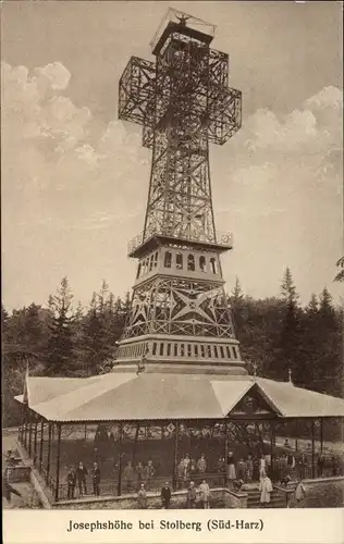 Ak Mansfeld im Harzvorland, Josephshöhe, Aussichtsturm