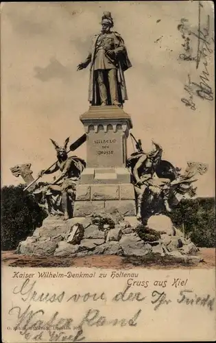 Ak Holtenau Kiel in Schleswig Holstein, Kaiser-Wilhelm-Denkmal