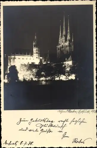 Foto Ak Erfurt in Thüringen, Dom, Severikirche