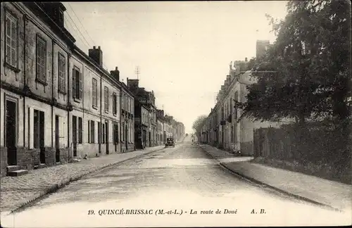 Ak Brissac Quince Maine et Loire, La route de Doue