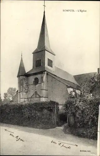 Ak Sompuis Marne, L'Eglise