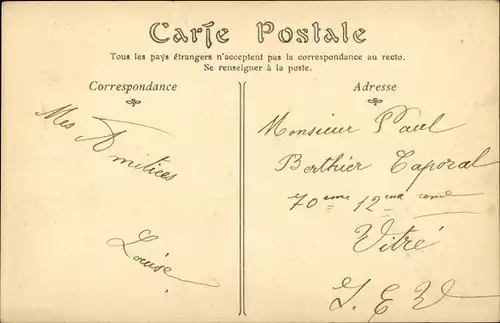 Ak Campement d'Artillerie et Poste de Police