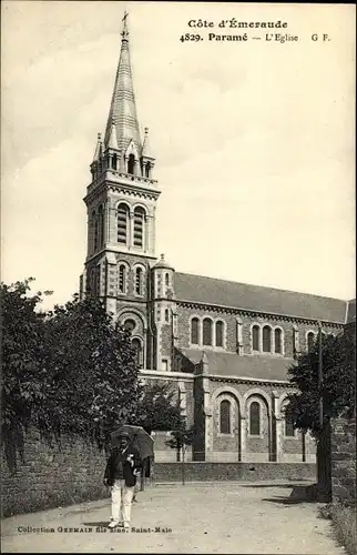 Ak Paramé Saint Malo Ille et Vilaine, L'Eglise