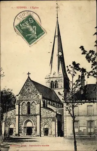 Ak Suippes Marne, L'Eglise
