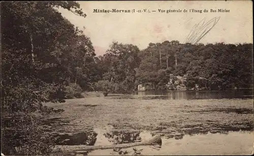 Ak Miniac-Morvan Ille et Vilaine, Vue generale