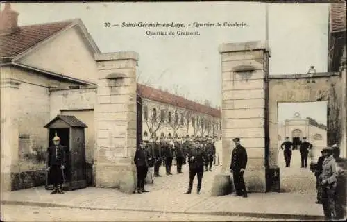 Ak Saint Germain en Laye Yvelines, Quartier de Cavalerie, Quartier de Gramont