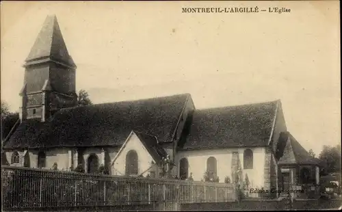 Ak Montreuil L'Argille Eure, L'Eglise