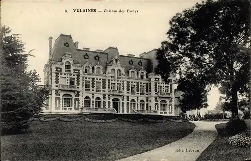 Ak Vulaines Seine et Marne, Chateau des Brulys