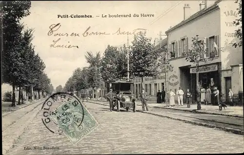 Ak Colombes Hauts de Seine, Le boulevard du Havre