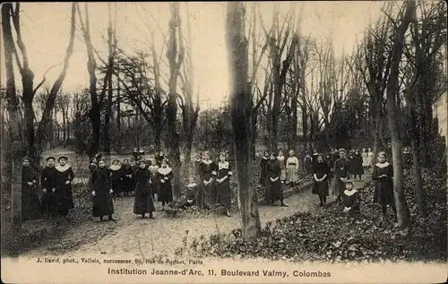 Ak Colombes Hauts de Seine, Institution Jeanne d'Arc, 11, Boulevard Valmy